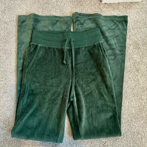 Aerie Green Velour Pants